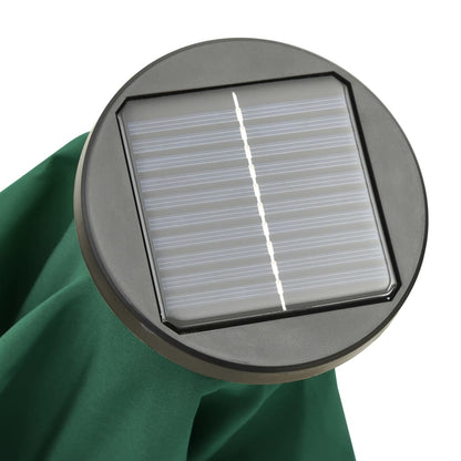 vidaXL Garden Parasol | Green and dark grey | Polyester, Aluminium