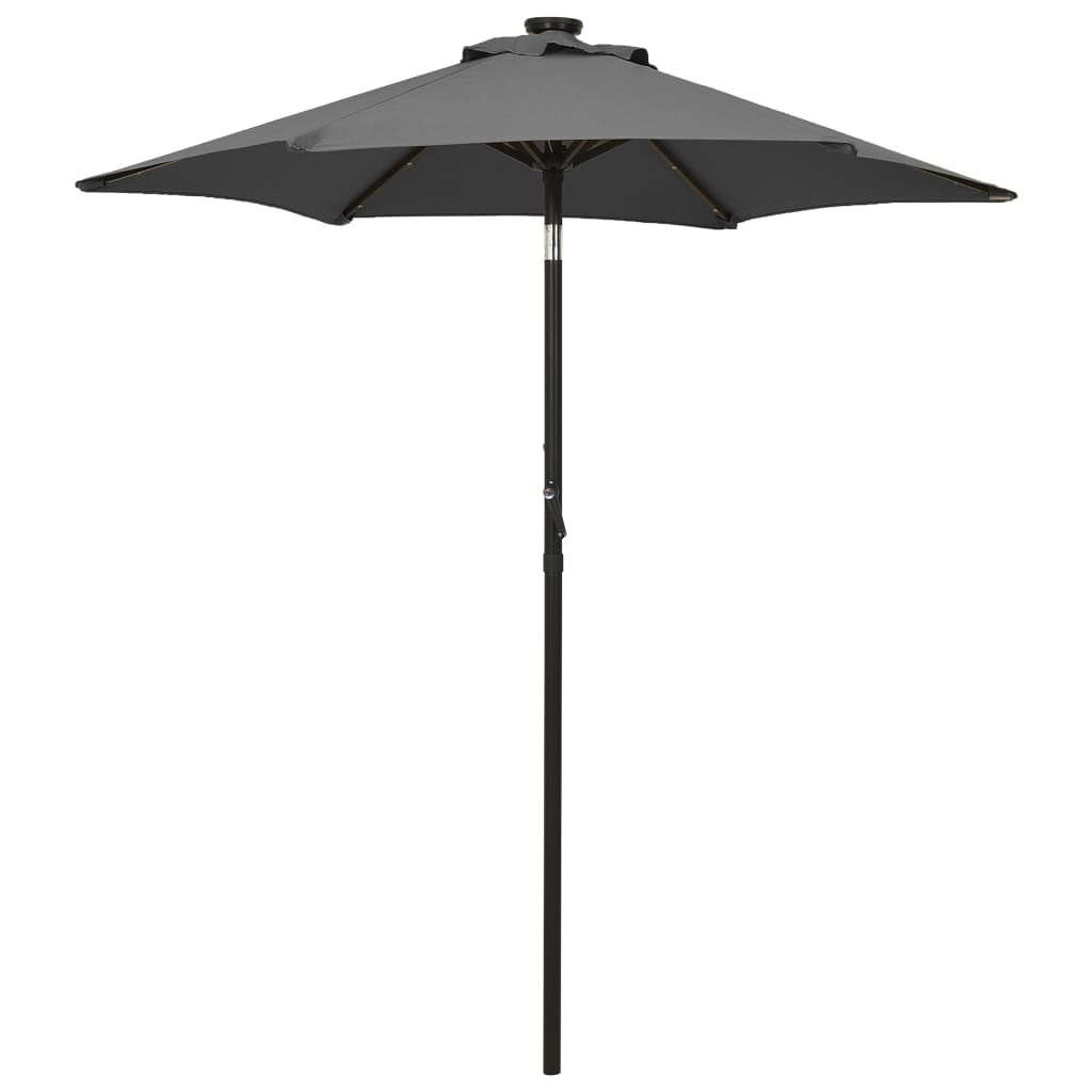 vidaXL Garden Parasol | Anthracite and Dark Grey | Polyester, Aluminium | Medium