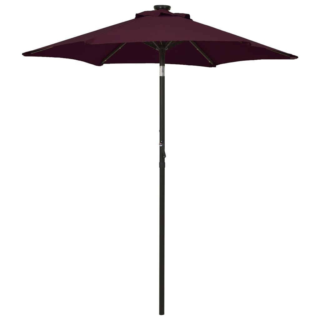 vidaXL Garden Parasol | Bordeaux red and dark grey