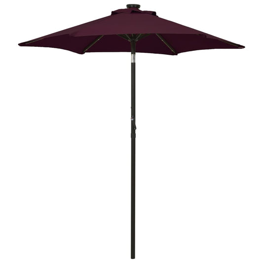 vidaXL Garden Parasol | Bordeaux red and dark grey