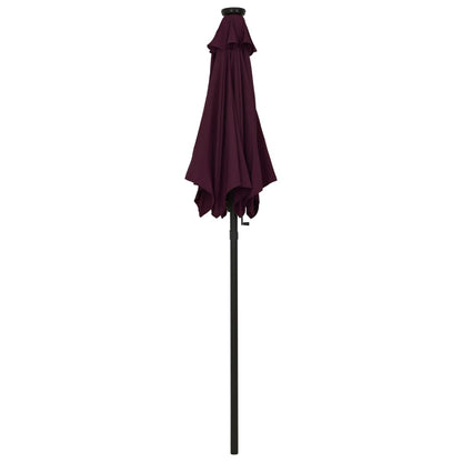 vidaXL Garden Parasol | Bordeaux red and dark grey
