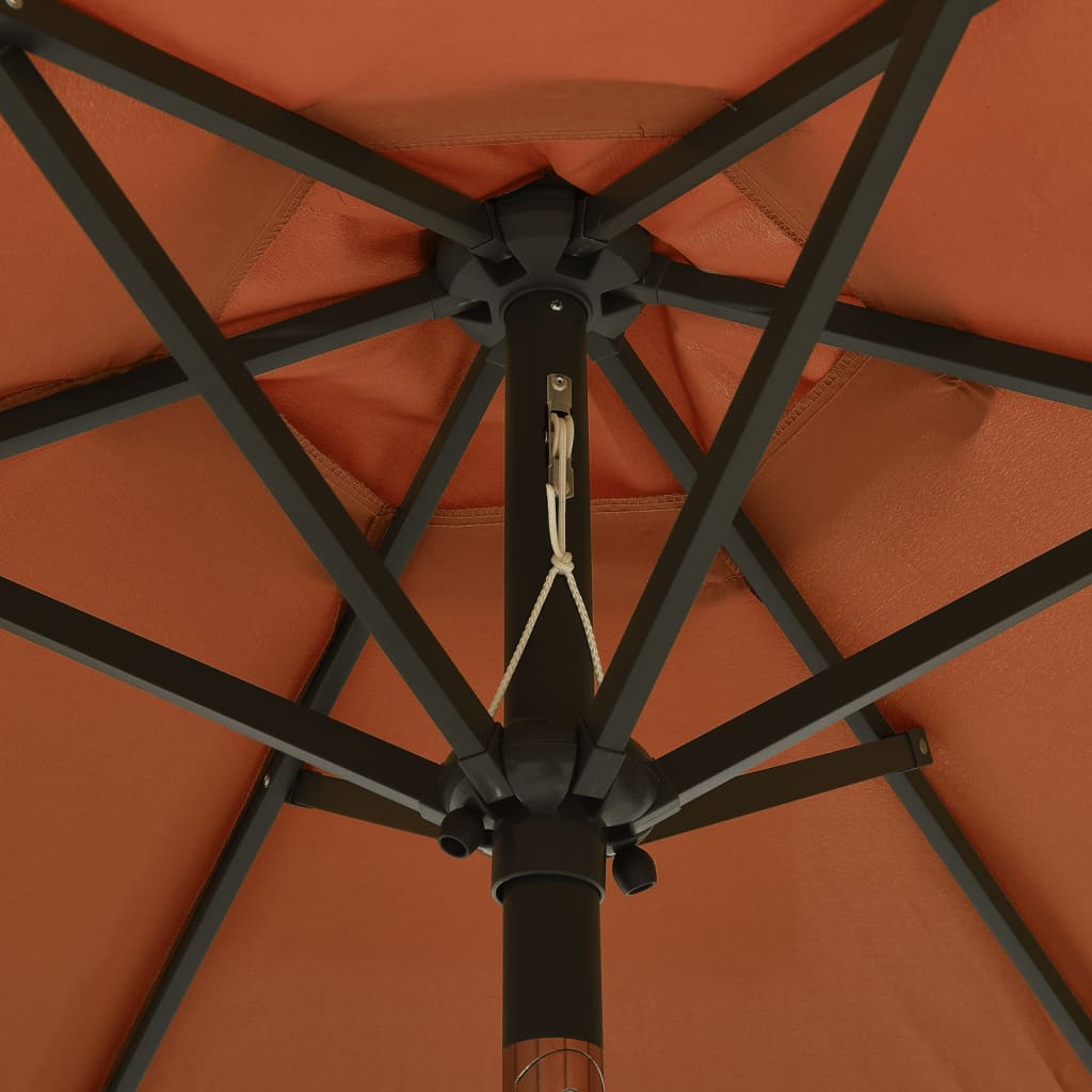 vidaXL Garden Parasol | Terracotta and Dark Grey