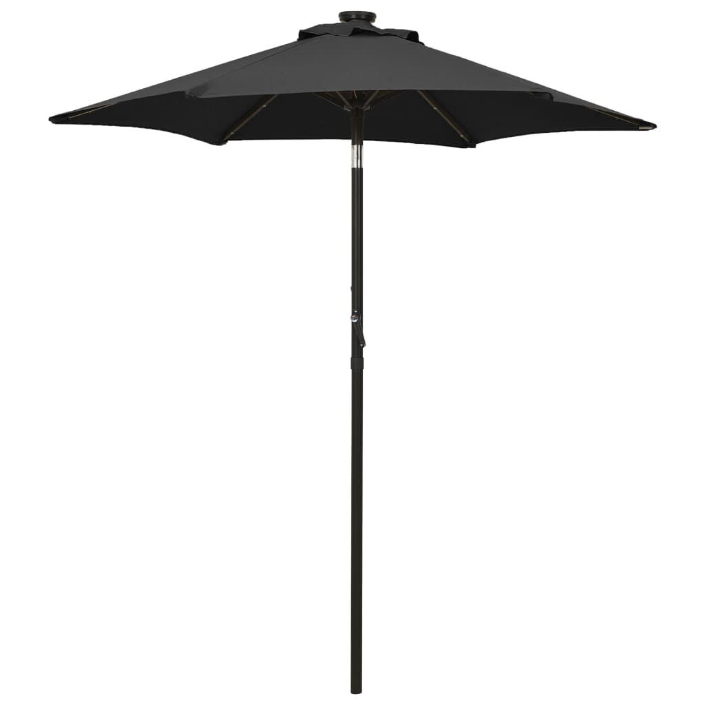 vidaXL Garden Parasol | Black and dark grey