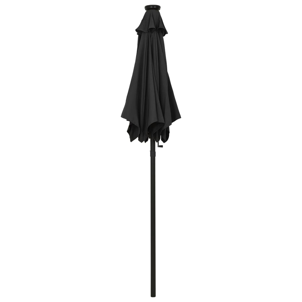 vidaXL Garden Parasol | Black and dark grey