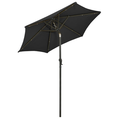 vidaXL Garden Parasol | Black and dark grey
