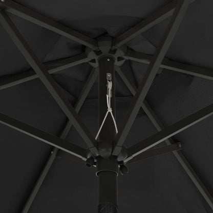 vidaXL Garden Parasol | Black and dark grey