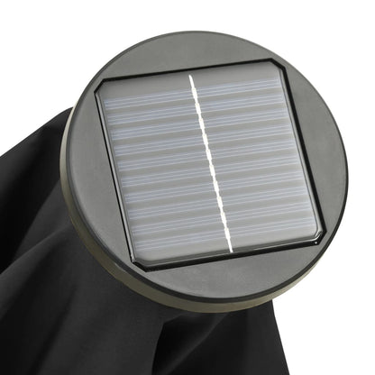 vidaXL Garden Parasol | Black and dark grey