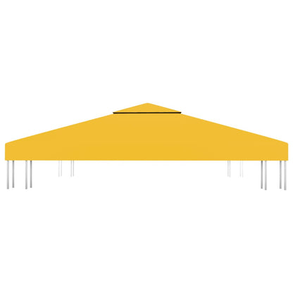 vidaXL 2-Tier Gazebo Top Cover 310 g/m² 3x3 m Yellow