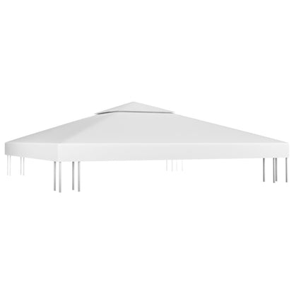 vidaXL 2-Tier Gazebo Top Cover 310 g/m² 3x3 m White
