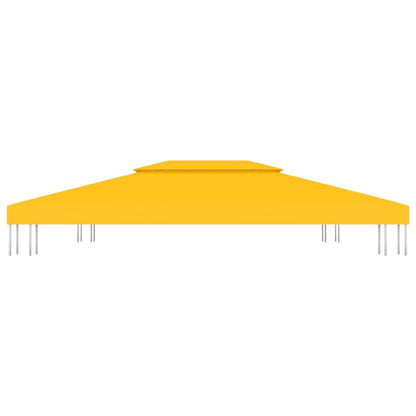 vidaXL 2-Tier Gazebo Top Cover 310 g/m² 4x3 m Yellow