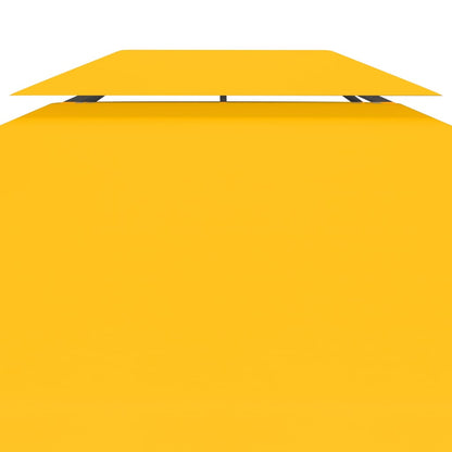 vidaXL 2-Tier Gazebo Top Cover 310 g/m² 4x3 m Yellow