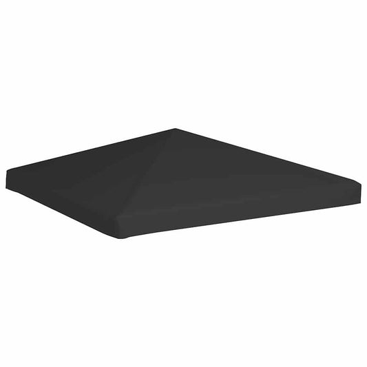 312078 vidaXL Gazebo Top Cover 270 g/m² 3x3 m Black