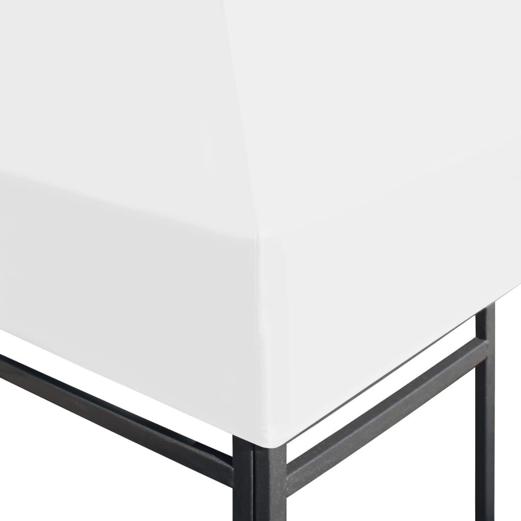 vidaXL Gazebo Top Cover 270 g/m² 3x3 m White