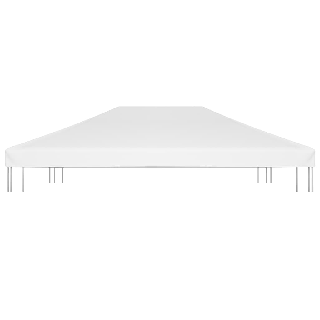 vidaXL Gazebo Top Cover 270 g/m² 4x3 m White