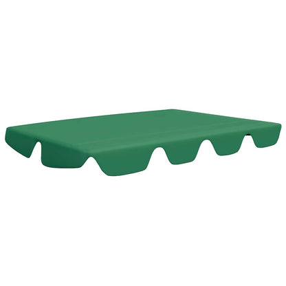 312088 vidaXL Replacement Canopy for Garden Swing Green 188/168x145/110 cm