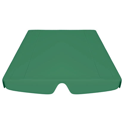 312088 vidaXL Replacement Canopy for Garden Swing Green 188/168x145/110 cm