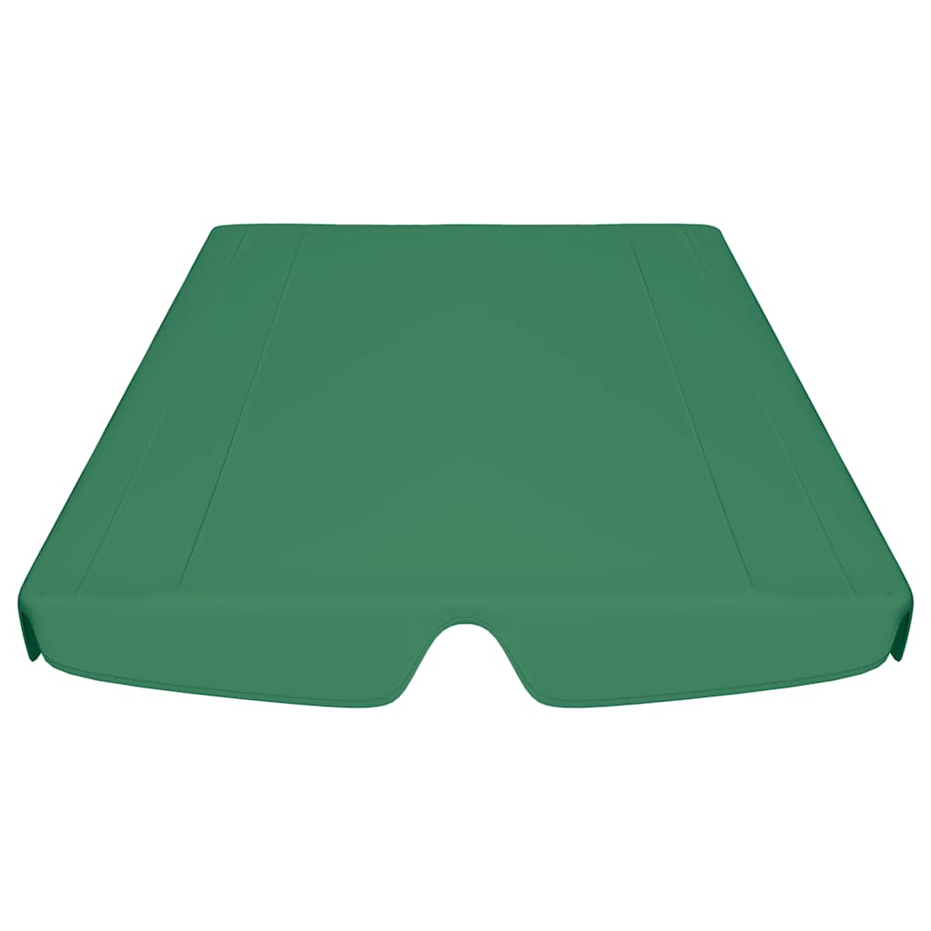 vidaXL Replacement Canopy for Garden Swing Green 188/168x145/110 cm
