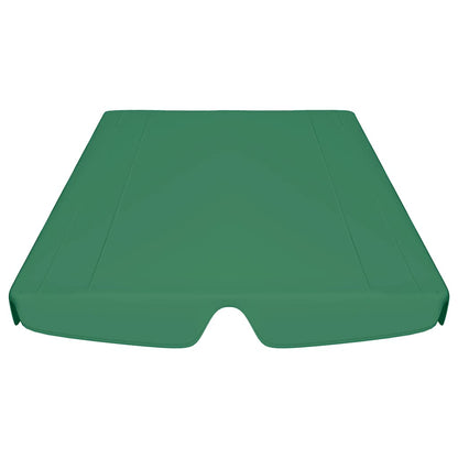 vidaXL Replacement Canopy for Garden Swing Green 188/168x145/110 cm