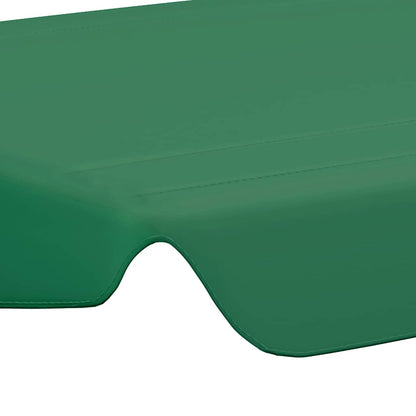 312088 vidaXL Replacement Canopy for Garden Swing Green 188/168x145/110 cm