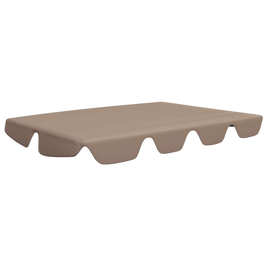 312089 vidaXL Replacement Canopy for Garden Swing Taupe 188/168x145/110 cm