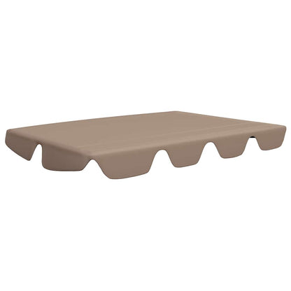 312089 vidaXL Replacement Canopy for Garden Swing Taupe 188/168x145/110 cm