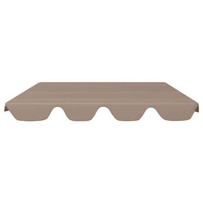 312089 vidaXL Replacement Canopy for Garden Swing Taupe 188/168x145/110 cm