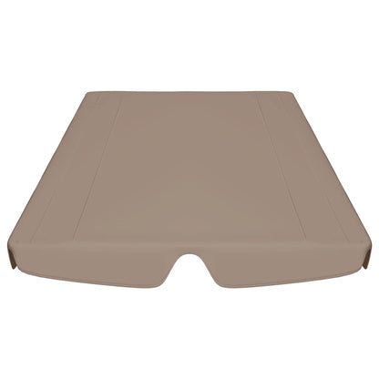vidaXL Replacement Canopy for Garden Swing Taupe 188/168x145/110 cm