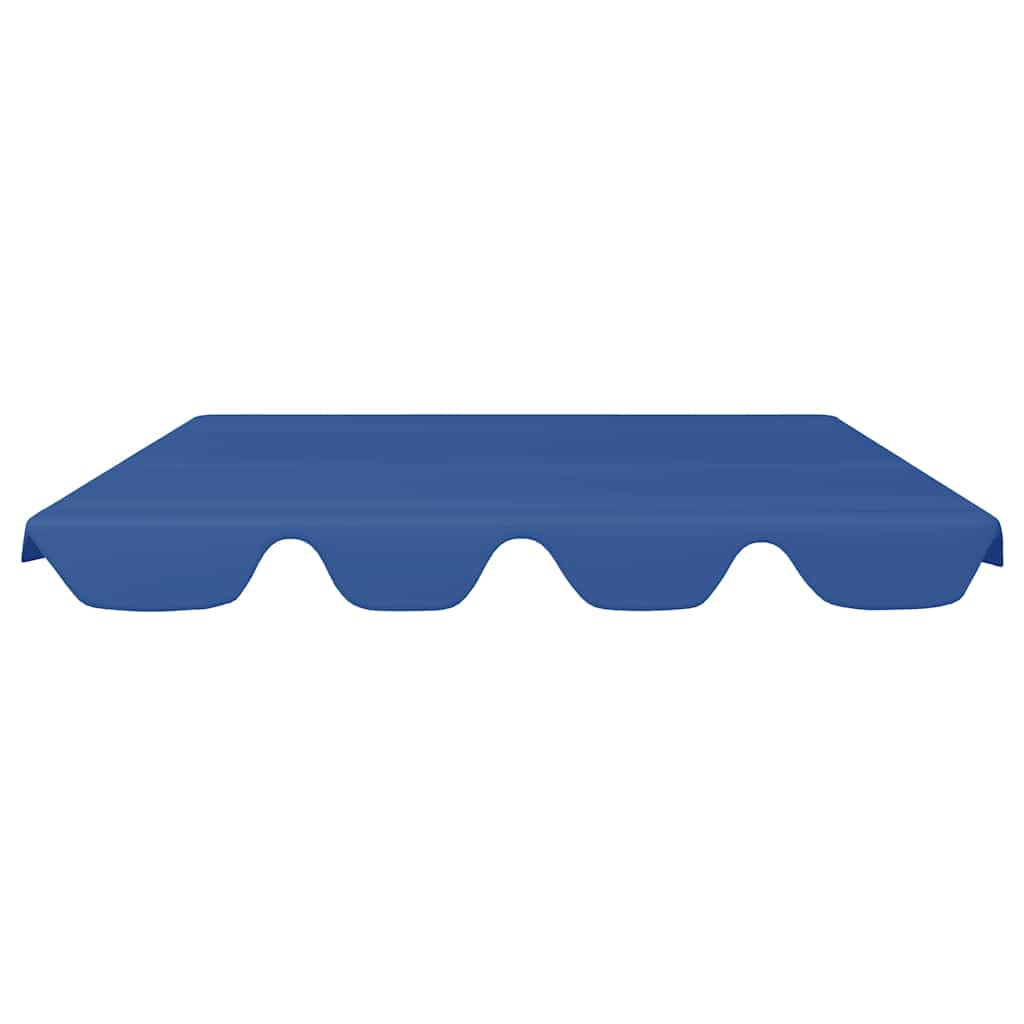 312090 vidaXL Replacement Canopy for Garden Swing Blue 188/168x145/110 cm