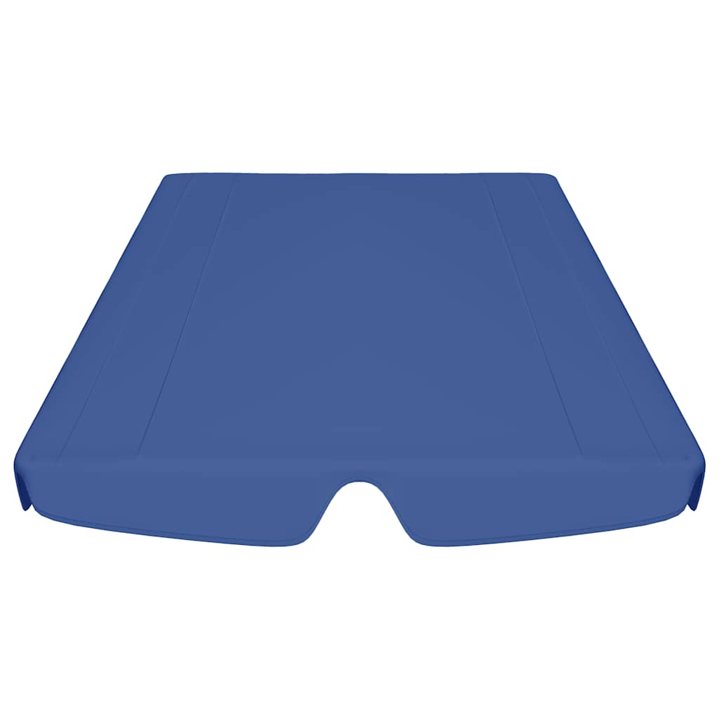 312090 vidaXL Replacement Canopy for Garden Swing Blue 188/168x145/110 cm