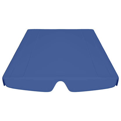 312090 vidaXL Replacement Canopy for Garden Swing Blue 188/168x145/110 cm