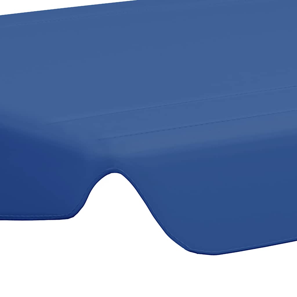 312090 vidaXL Replacement Canopy for Garden Swing Blue 188/168x145/110 cm