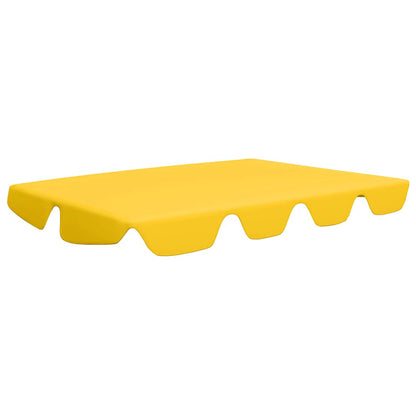 312091 vidaXL Replacement Canopy for Garden Swing Yellow 188/168x145/110 cm