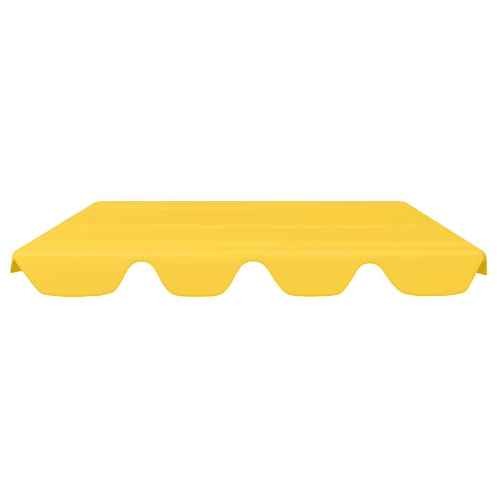 vidaXL Replacement Canopy for Garden Swing Yellow 188/168x145/110 cm