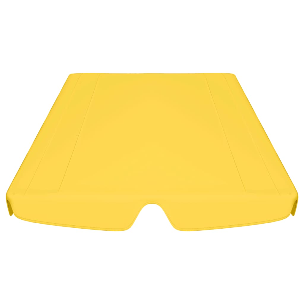 vidaXL Replacement Canopy for Garden Swing Yellow 188/168x145/110 cm