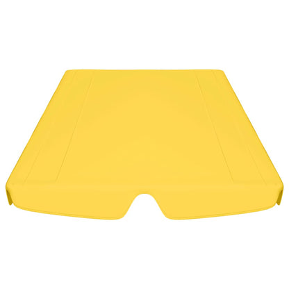vidaXL Replacement Canopy for Garden Swing Yellow 188/168x145/110 cm