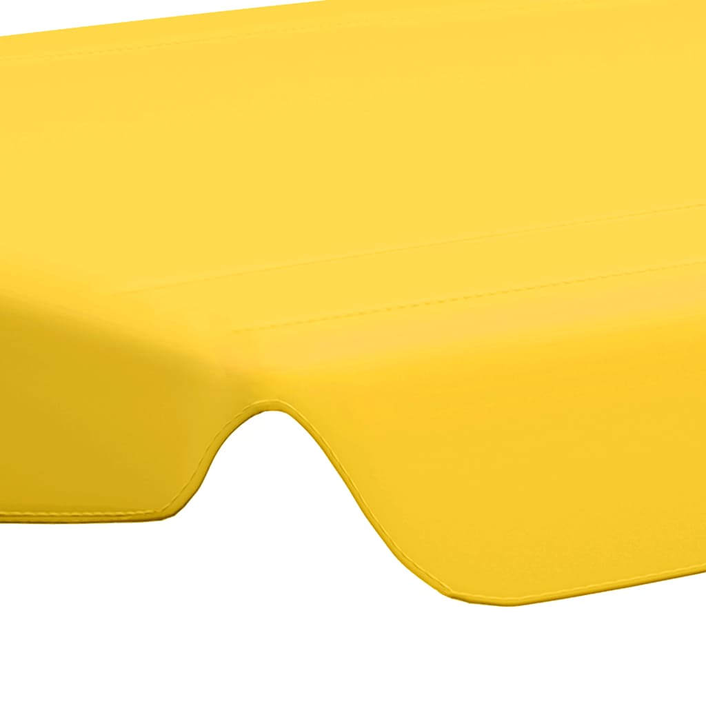 312091 vidaXL Replacement Canopy for Garden Swing Yellow 188/168x145/110 cm