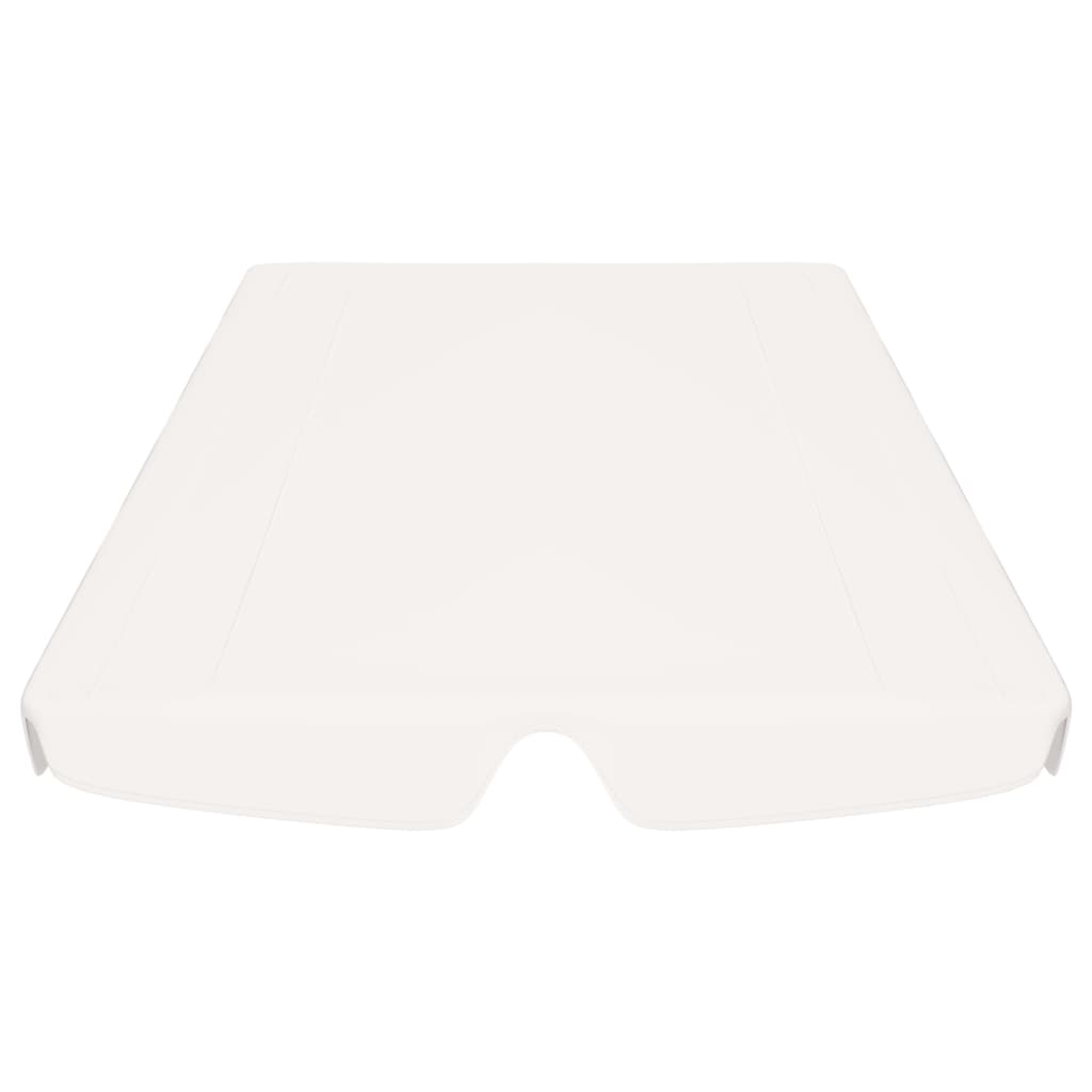 vidaXL Replacement Canopy for Garden Swing White 188/168x145/110 cm