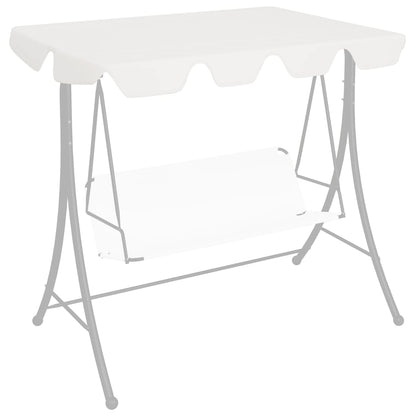 vidaXL Replacement Canopy for Garden Swing White 188/168x145/110 cm