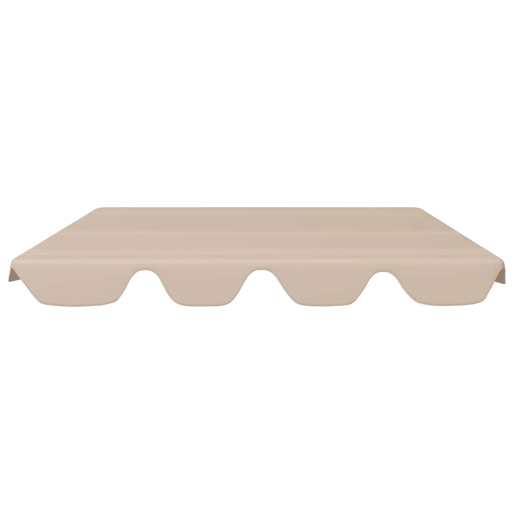 vidaXL Replacement Canopy for Garden Swing Beige 150/130x105/70 cm