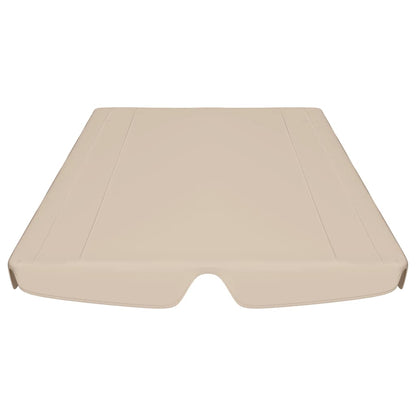 vidaXL Replacement Canopy for Garden Swing Beige 150/130x105/70 cm