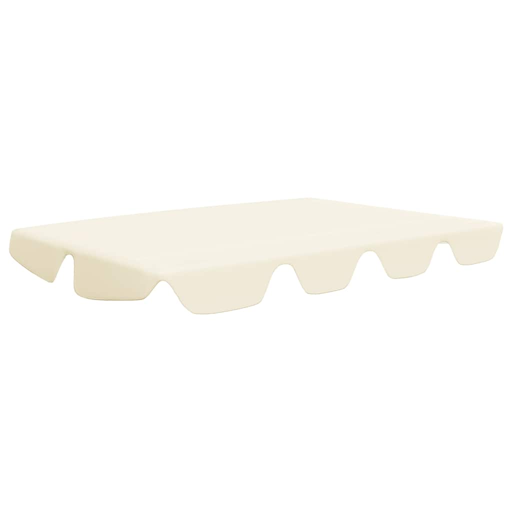 vidaXL Replacement Canopy for Garden Swing Cream 150/130x105/70 cm