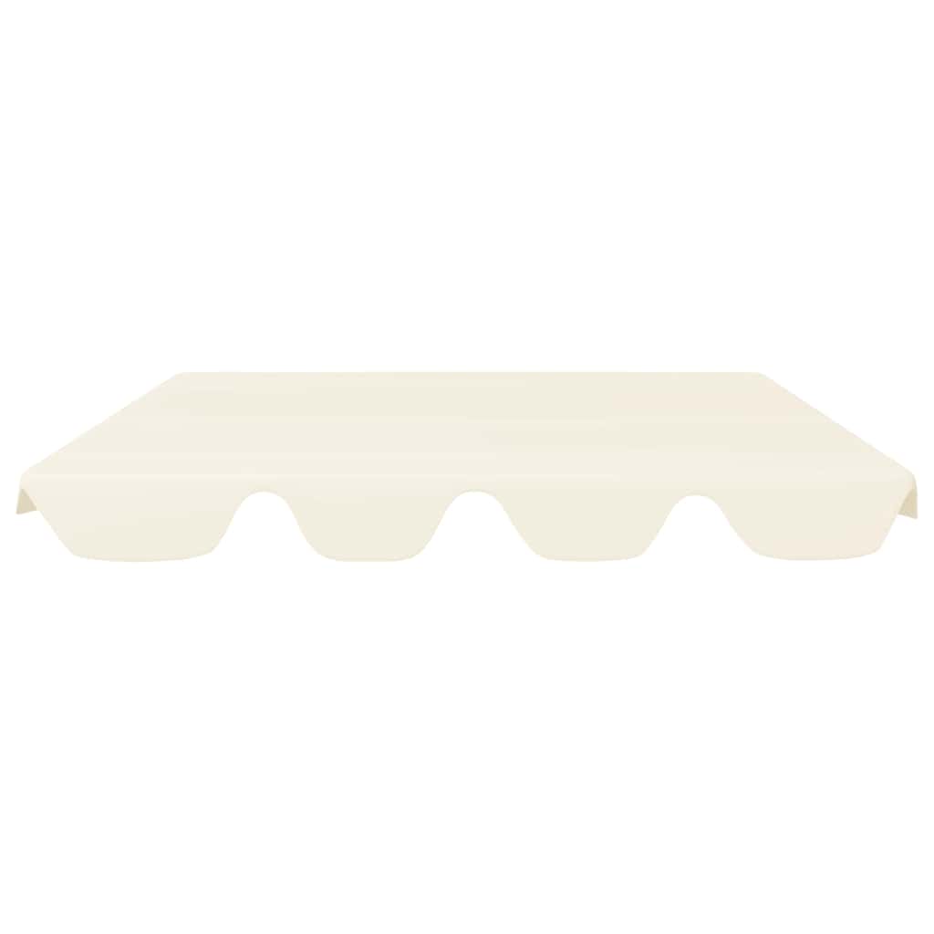 vidaXL Replacement Canopy for Garden Swing Cream 150/130x105/70 cm