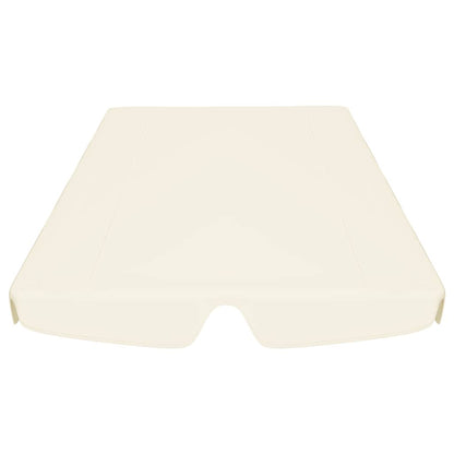 312098 vidaXL Replacement Canopy for Garden Swing Cream 150/130x105/70 cm