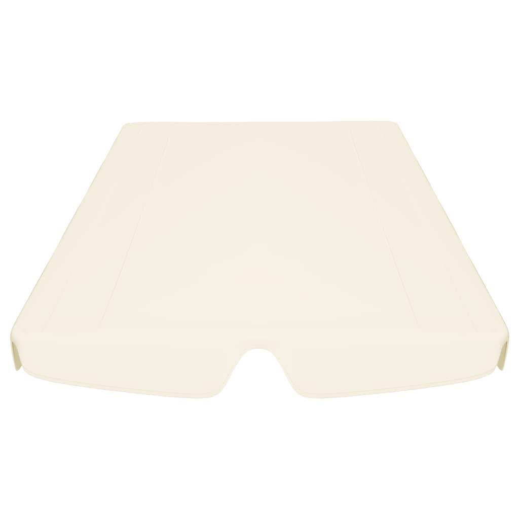 vidaXL Replacement Canopy for Garden Swing Cream 150/130x105/70 cm