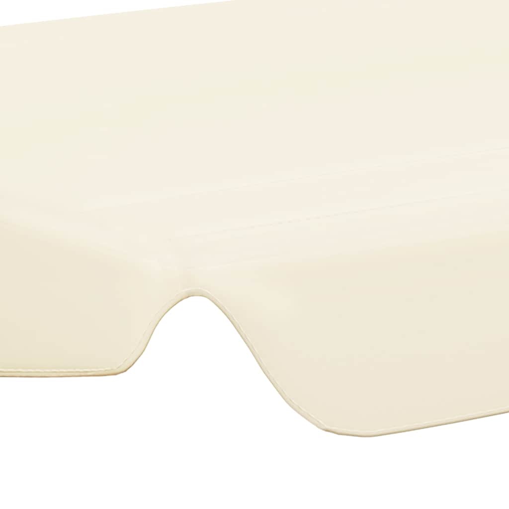 vidaXL Replacement Canopy for Garden Swing Cream 150/130x105/70 cm