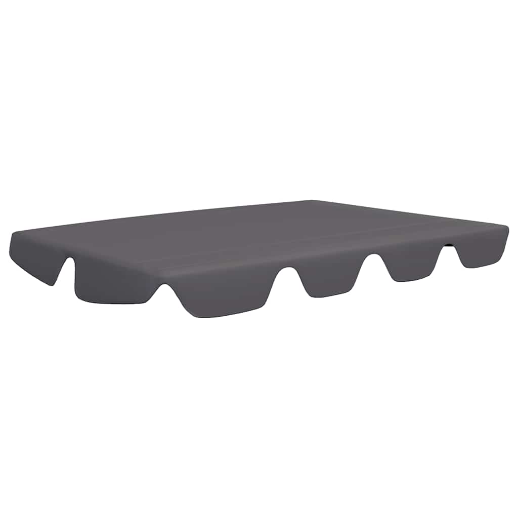 vidaXL Replacement Canopy for Garden Swing Anthracite 150/130x105/70cm