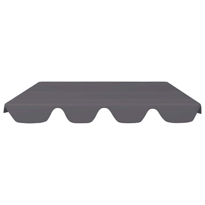 vidaXL Replacement Canopy for Garden Swing Anthracite 150/130x105/70cm