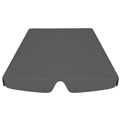 312099 vidaXL Replacement Canopy for Garden Swing Anthracite 150/130x105/70cm