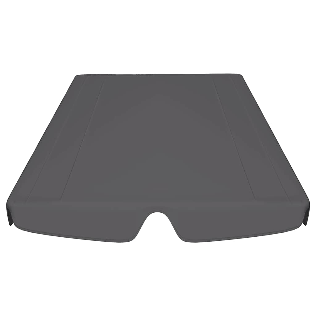 vidaXL Replacement Canopy for Garden Swing Anthracite 150/130x105/70cm