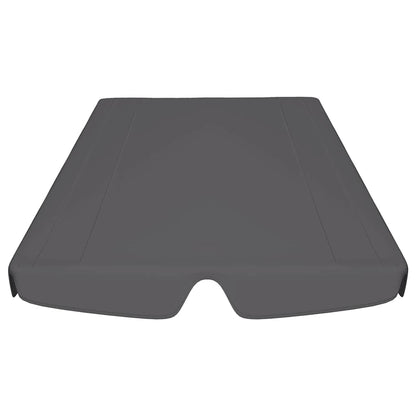 vidaXL Replacement Canopy for Garden Swing Anthracite 150/130x105/70cm
